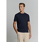 T-Shirt Crewneck Solid Relief Jacquard Deep Blue (27350307 - 096)