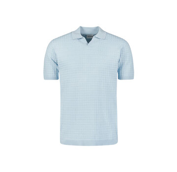 No Excess Pullover Short Sleeve Polo V Solid Jacquard Cloud (27230363 - 130)