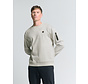 Sweater Crewneck Melange Chalk (27100211 - 017)