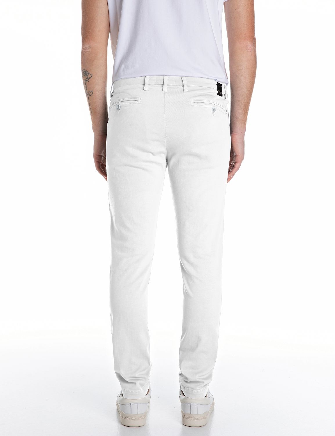 Replay Chino Jeans Zeumar Hyperflex Slim Fit NATURAL WHITE - Replay