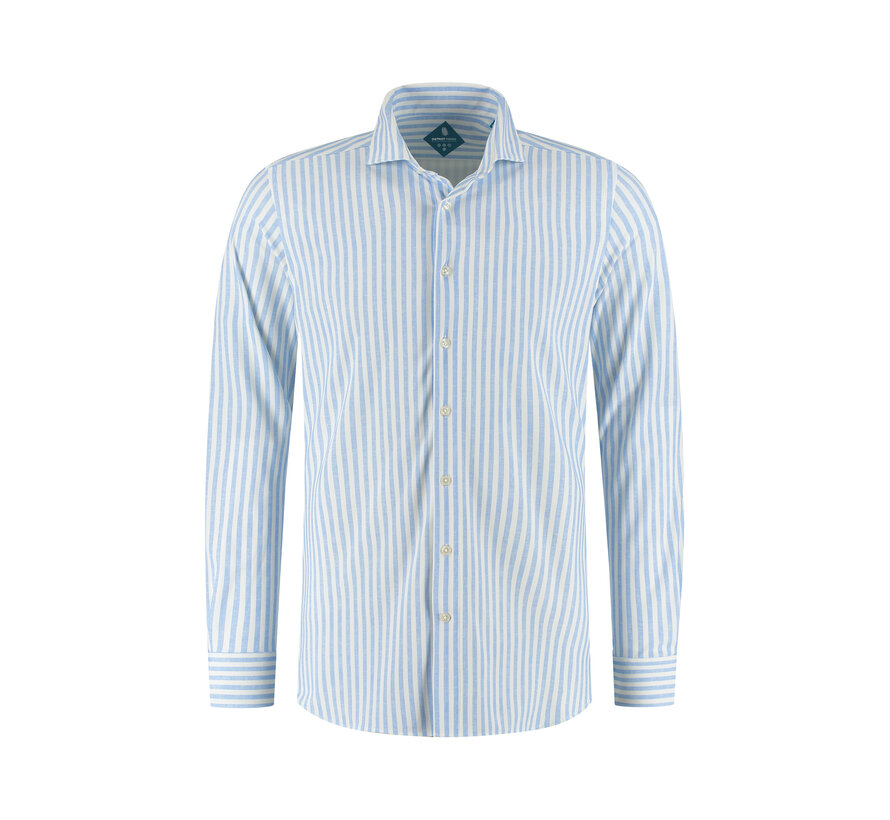 District Indigo Pique Performance Shirt Licht Blauw (7.51.025.716 - 318)