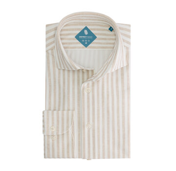 District Indigo District Indigo Pique Performance Shirt Beige (7.51.025.716 - 348)