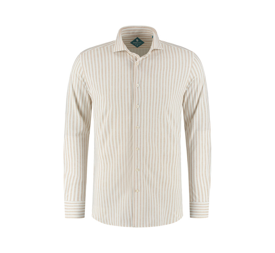 District Indigo Pique Performance Shirt Beige (7.51.025.716 - 348)