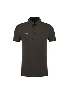 Morse Code Polo Jersey Stretch Alpha 1 Black Coffee (10278 - Black Coffee)