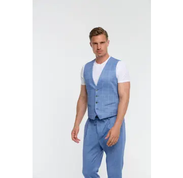 Zuitable Gilet DiWesley CHK blue (241668 - 640)