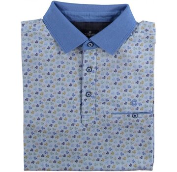 Fellows United Polo Fish Print Blauw (21.3608 - 118)