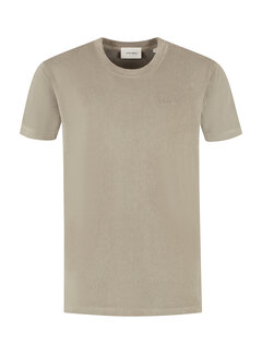 Pure Path Cursive Terry T-shirt Taupe (25020106 - 53)