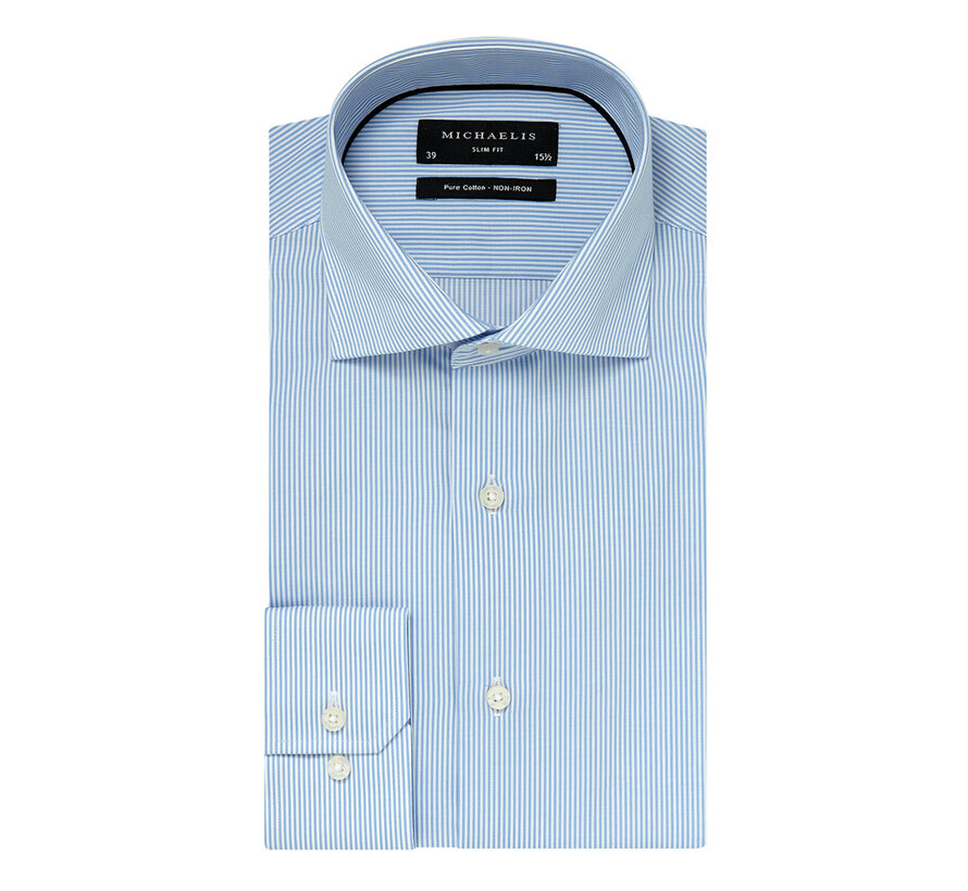 Overhemd Mose Slim Fit Cutaway Blue Stripe (PM0H000016)