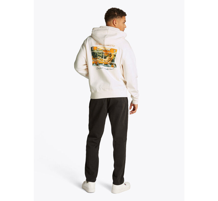 TJM BEACH CLUB GRAPHIC HOODIE ANCIENT WHITE (DM0DM21373 - YBH)