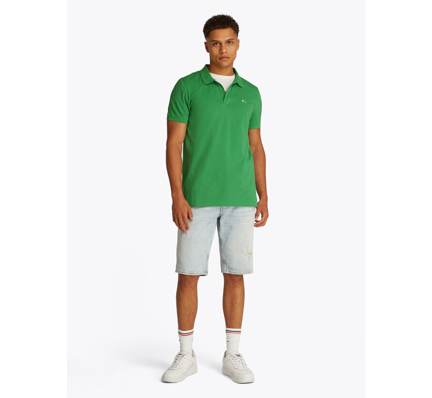 TJM SLIM PLACKET POLO EXT COASTAL GREEN (DM0DM20676 - LY3)