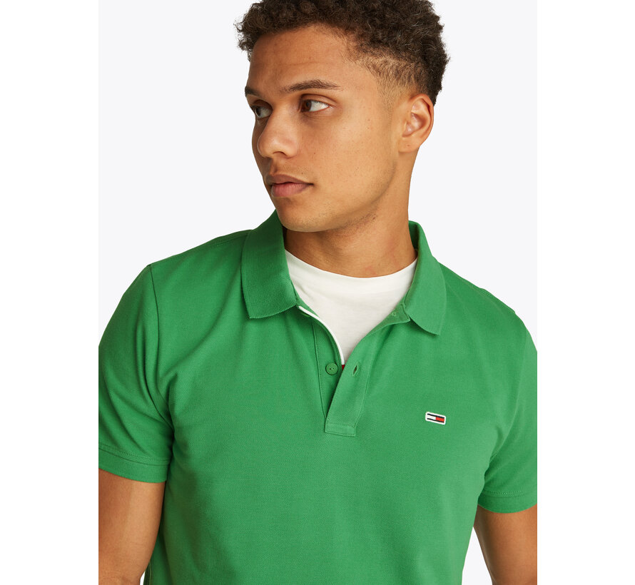 TJM SLIM PLACKET POLO EXT COASTAL GREEN (DM0DM20676 - LY3)