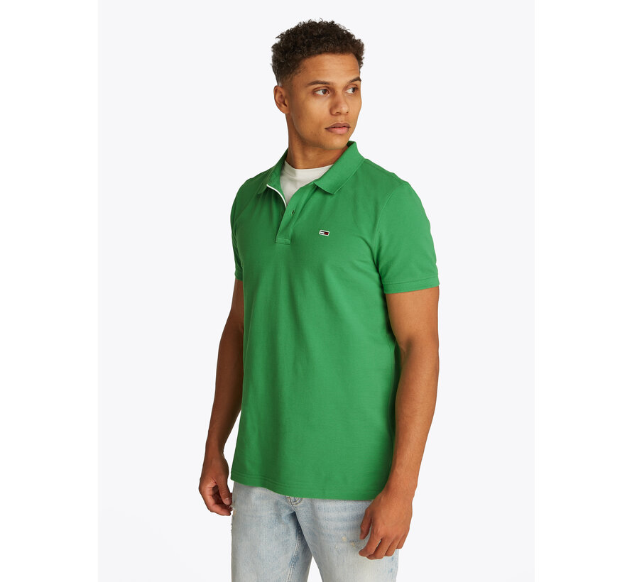 TJM SLIM PLACKET POLO EXT COASTAL GREEN (DM0DM20676 - LY3)