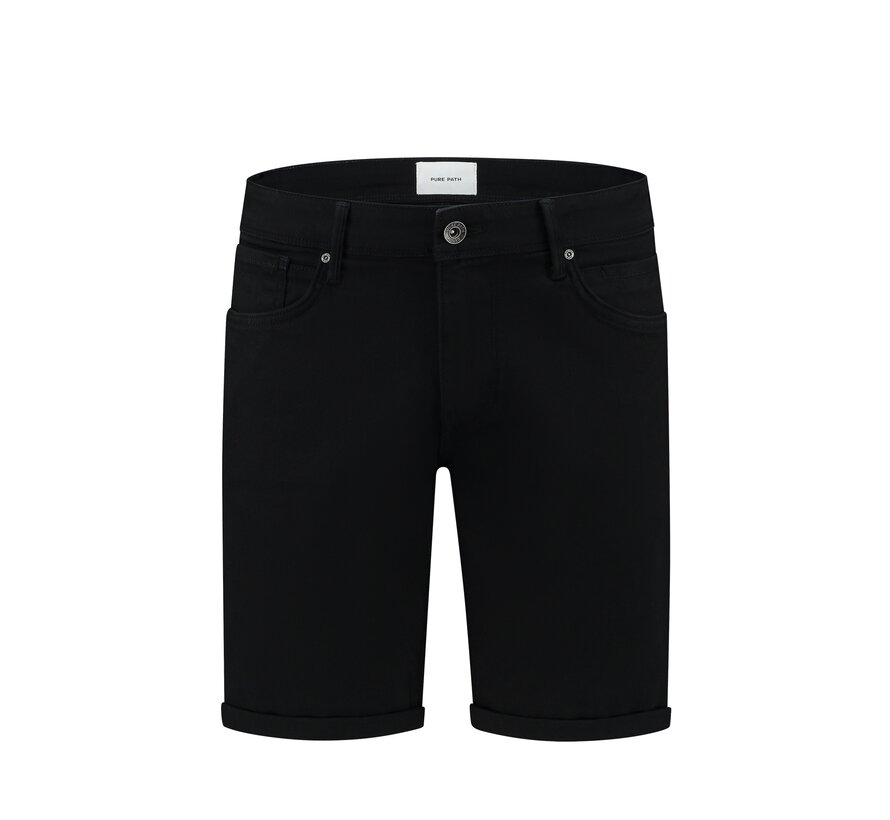 Pure Path The Steve Skinny Fit Shorts Black (W1279 - 02)