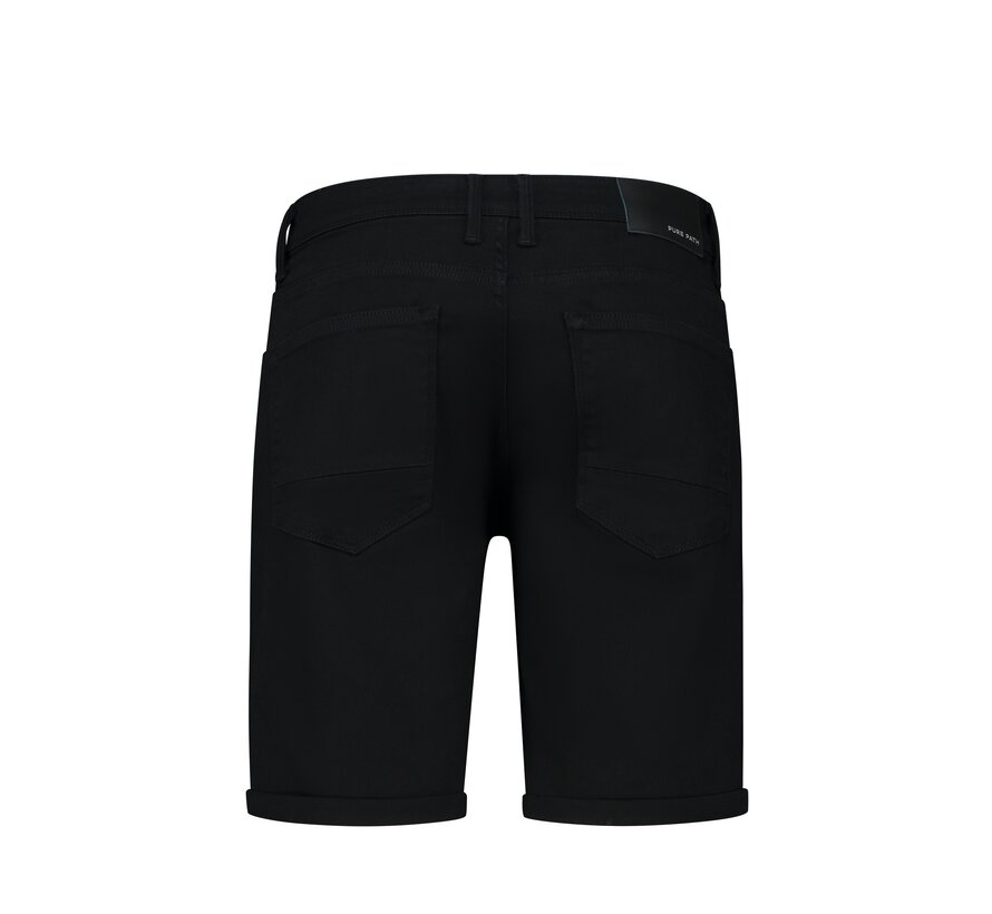 Pure Path The Steve Skinny Fit Shorts Black (W1279 - 02)