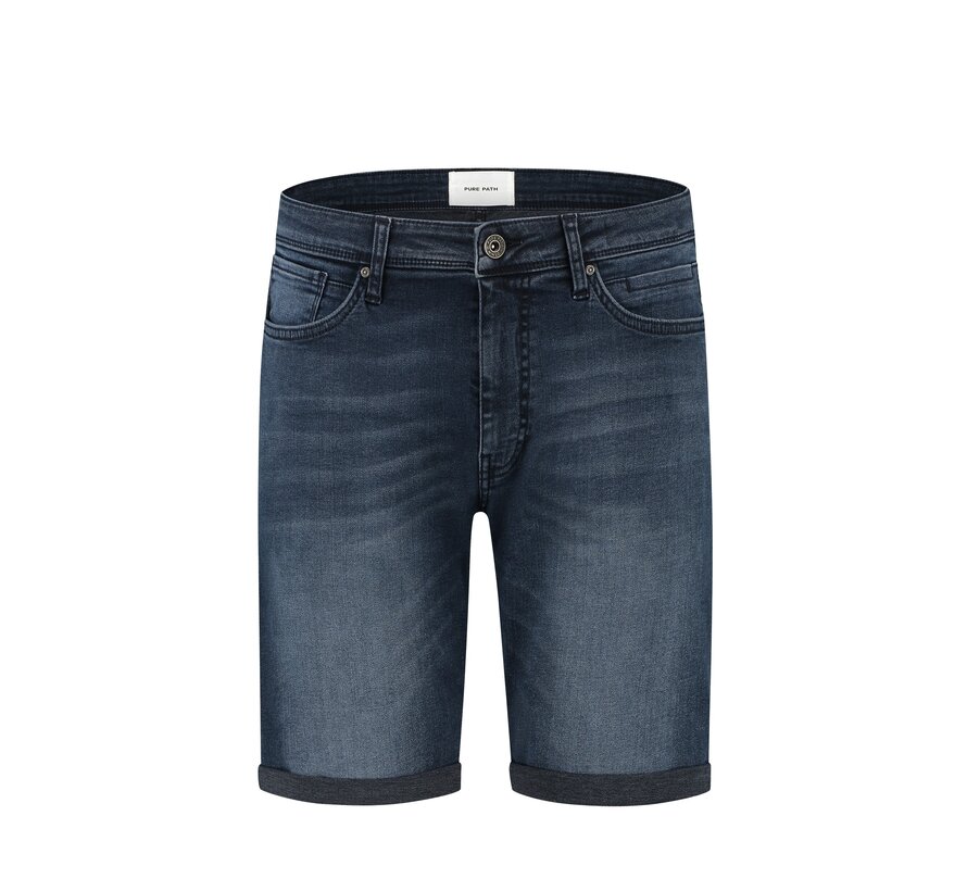 The Miles Slim Fit Short Denim Dark Grey (W9141 - 87)