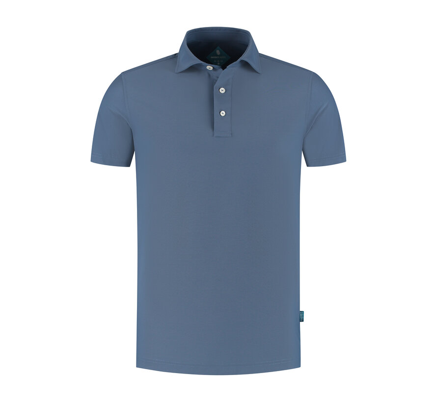 Pique Performance Polo Mid Blauw (7.41.400.780 - 014)