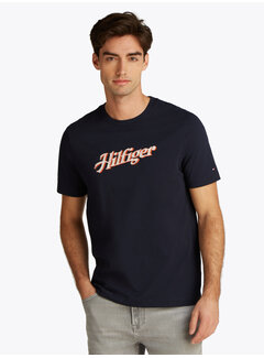 Tommy Hilfiger HILFIGER SUMMER SCRIPT TEE DESERT SKY (MW0MW38642 - DW5)