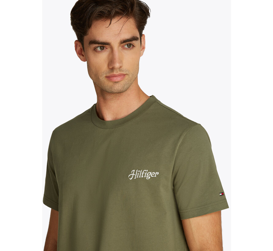HILFIGER SUMMER PHOTO TEE BATTLE GREEN (MW0MW38643 - PLI)