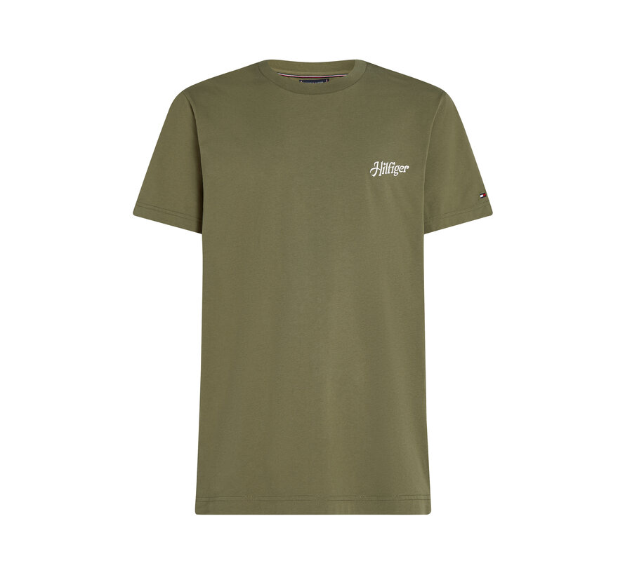 HILFIGER SUMMER PHOTO TEE BATTLE GREEN (MW0MW38643 - PLI)