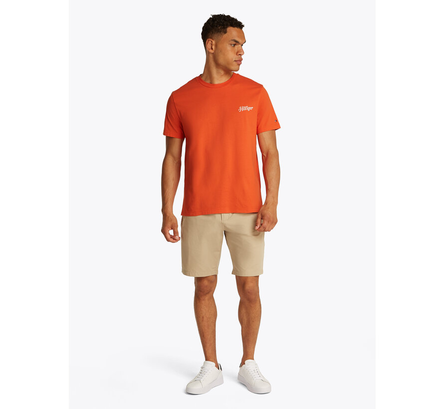 HILFIGER SUMMER PHOTO TEE BRILLIANT ORANGE (MW0MW38643 - SCX)