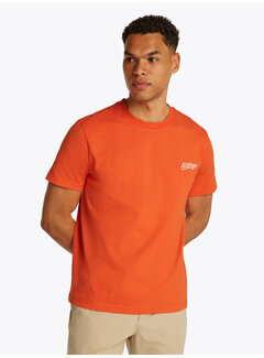 Tommy Hilfiger HILFIGER SUMMER PHOTO TEE BRILLIANT ORANGE (MW0MW38643 - SCX)