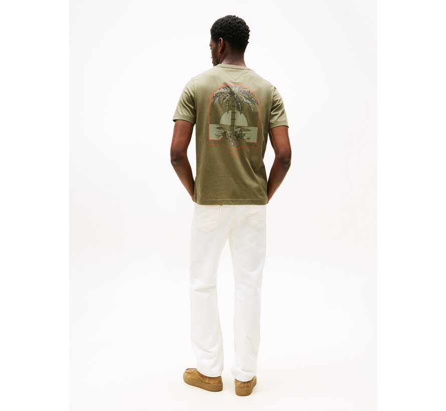 HILFIGER HOTEL TEE BATTLE GREEN (MW0MW39352 - PLI)