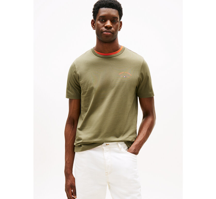 HILFIGER HOTEL TEE BATTLE GREEN (MW0MW39352 - PLI)