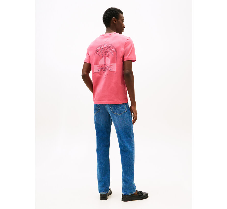 HILFIGER HOTEL TEE VINTAGE ROSY (MW0MW39352 - THU)