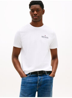 Tommy Hilfiger HILFIGER STACK TEE WHITE (MW0MW39355 - YBR)