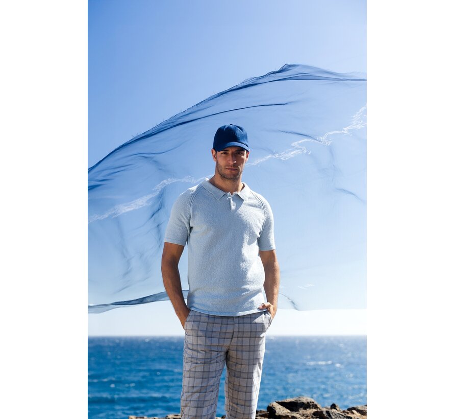 ERNES Terry knit polo Sky blue (TRKWJA120 - 801)