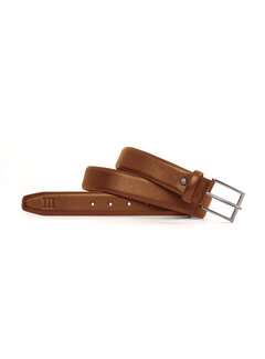 Tresanti ELIDORO | Bombed leather belt Cognac (TRBEJA063 - 403)