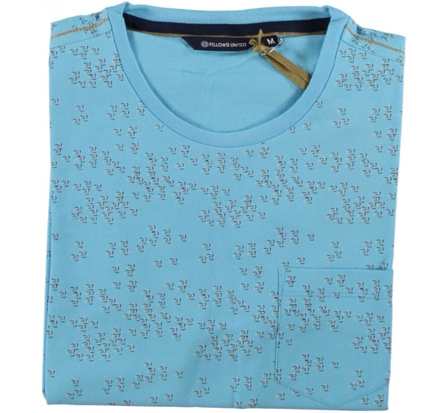 T-Shirt Crew Neck Ball Light Blue (21.3101 - 118)
