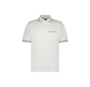 Fellows United Polo Plain Pique White (99.3601 - 104)
