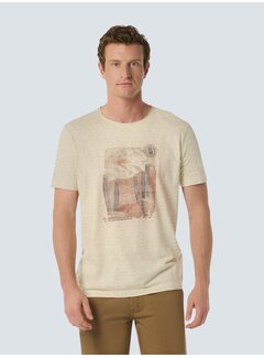 No Excess T-Shirt Crewneck Slub Stripes With Linen Cement (24350432 - 122)