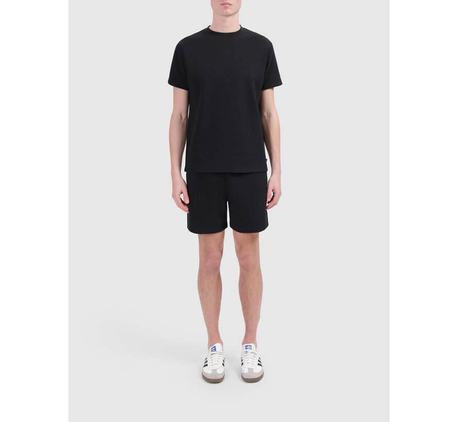 Waffle T-shirt Black (25019117 - 02)