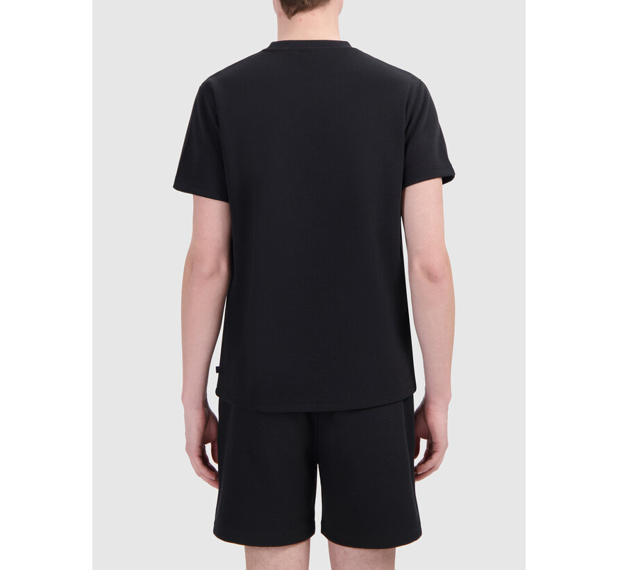 Waffle T-shirt Black (25019117 - 02)