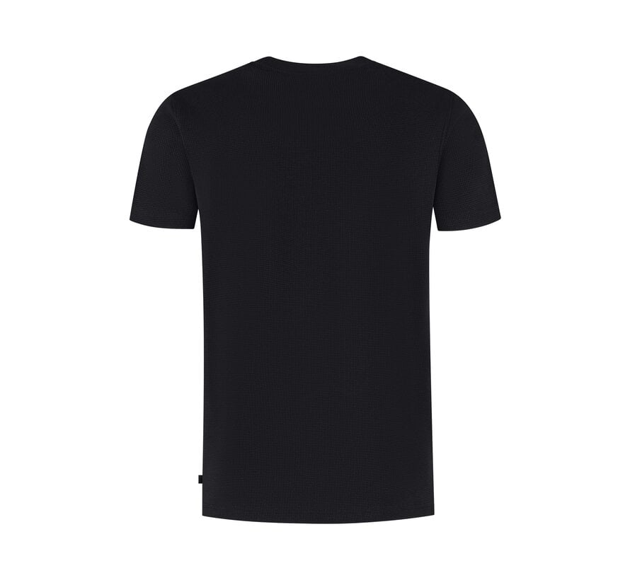 Waffle T-shirt Black (25019117 - 02)