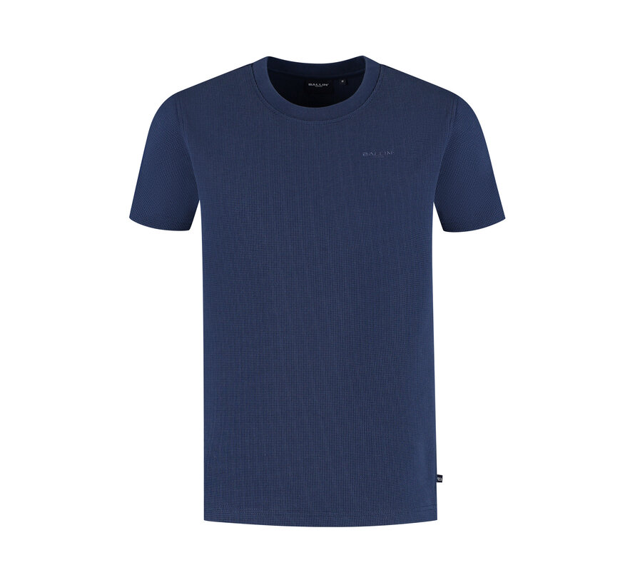 Waffle T-shirt Navy (25019117 - 07)