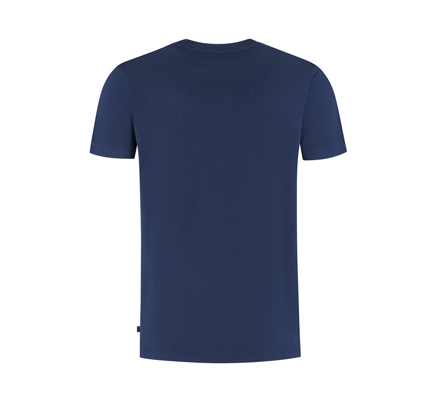 Waffle T-shirt Navy (25019117 - 07)