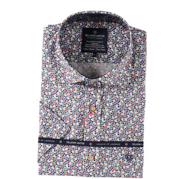 Fellows United Korte Mouw Overhemd Stretch Dots Multicolor (51.6605 - 118)