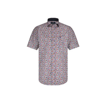 Fellows United Korte Mouw Overhemd Dots Stretch Multicolor (51.6618 - 165)