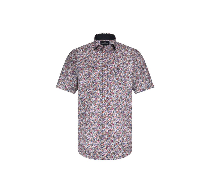 Korte Mouw Overhemd Dots Stretch Multicolor (51.6618 - 165)