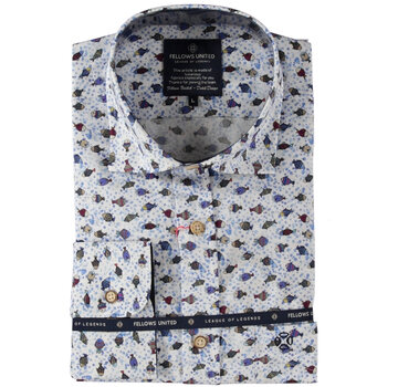Fellows United Korte Mouw Overhemd Bubbles & Fishes Stretch Multicolor (51.6621 - 165)