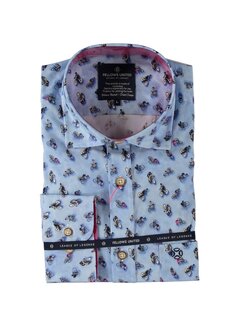 Fellows United Korte Mouw Overhemd Bycycles Stretch Blauw (51.6632 - 165)