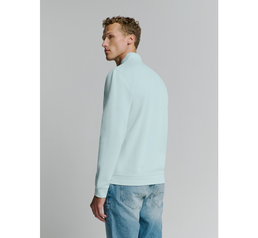 Sweater Full Zipper Pique Bomber Ice (27100106SN - 151)