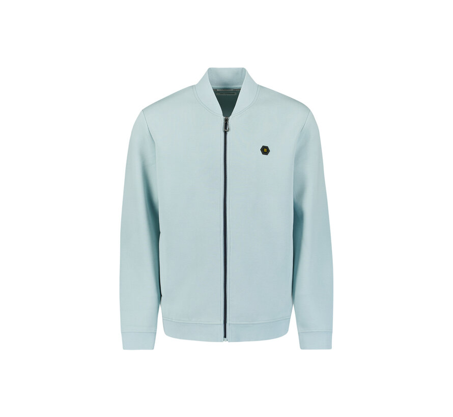Sweater Full Zipper Pique Bomber Ice (27100106SN - 151)