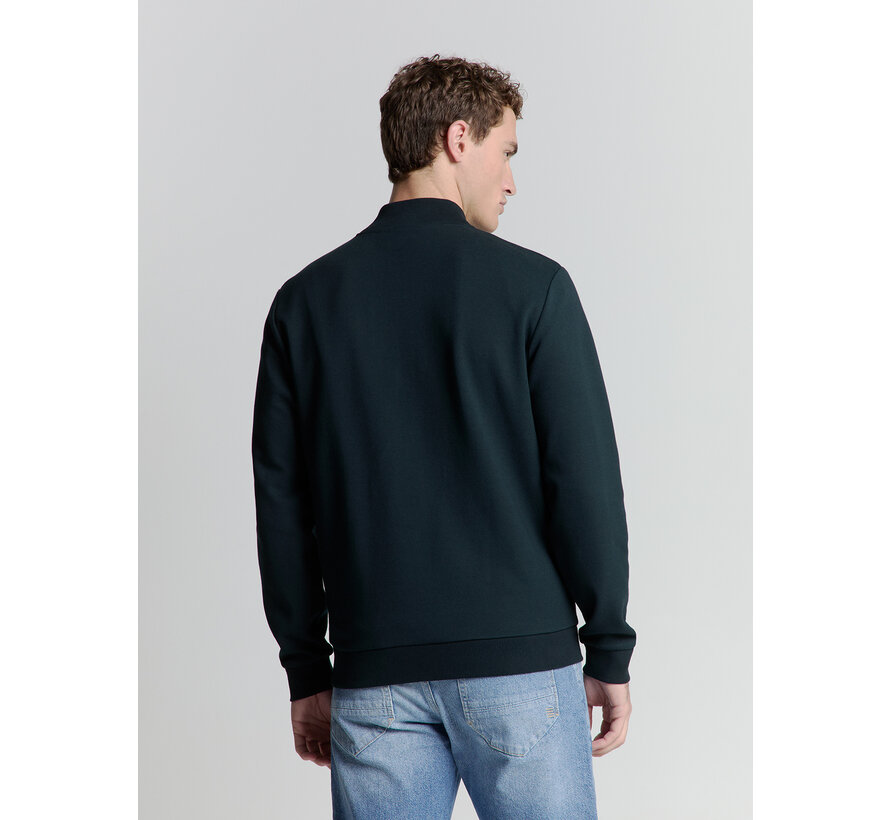 Sweater Full Zipper Jacquard Mix Night (27100118 - 078)