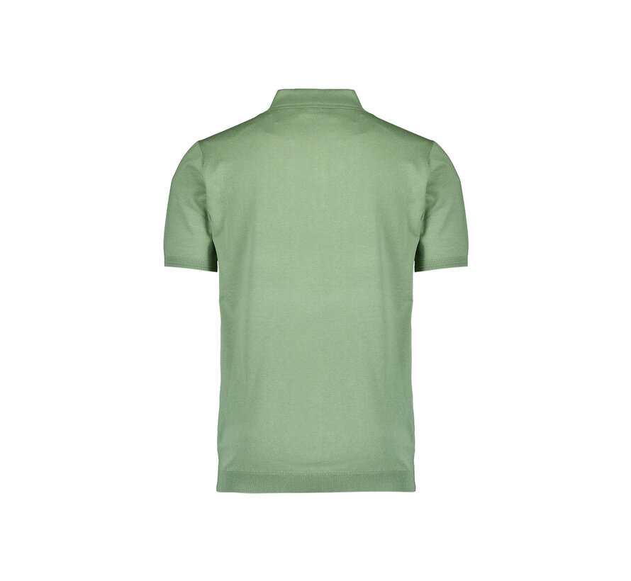 Pullover Short Sleeve Polo Button Solid Green (27210351 - 050)