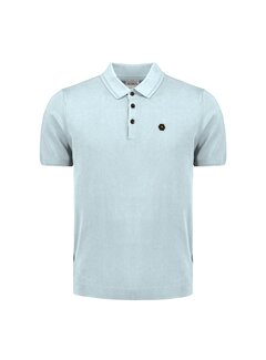 No Excess Pullover Short Sleeve Polo Button Solid Ice (27210351 - 151)