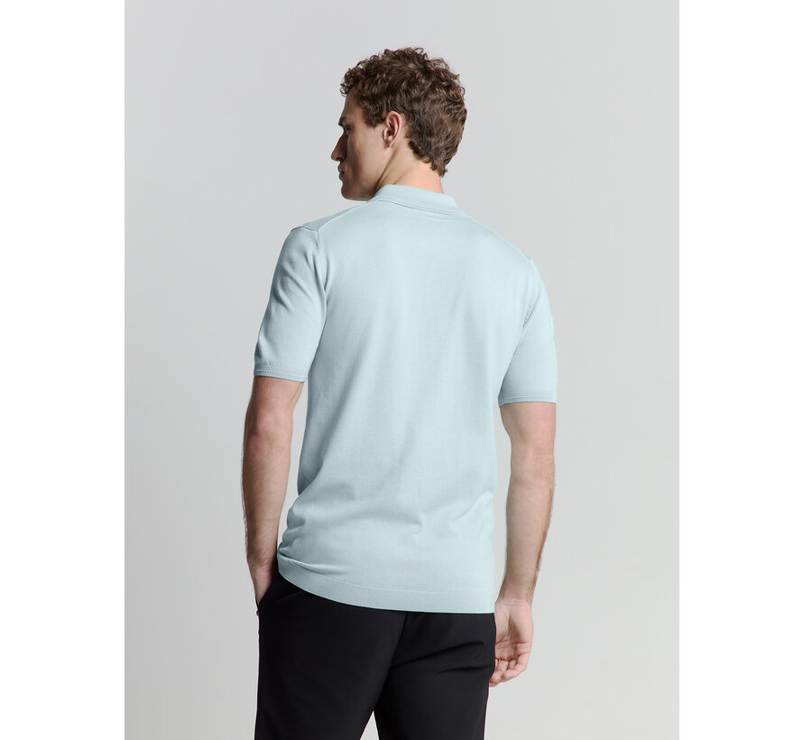 Pullover Short Sleeve Polo Zip Solid Ice (27210352 - 151)
